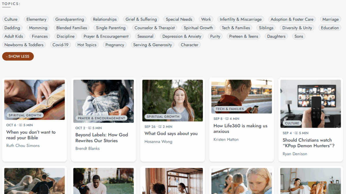 Christian Parenting Articles